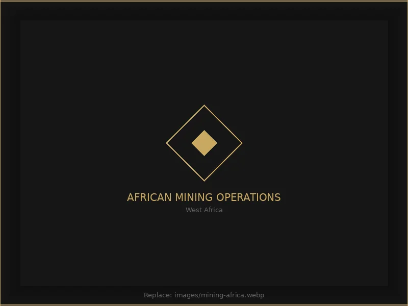 Gold mining operations in Guinea